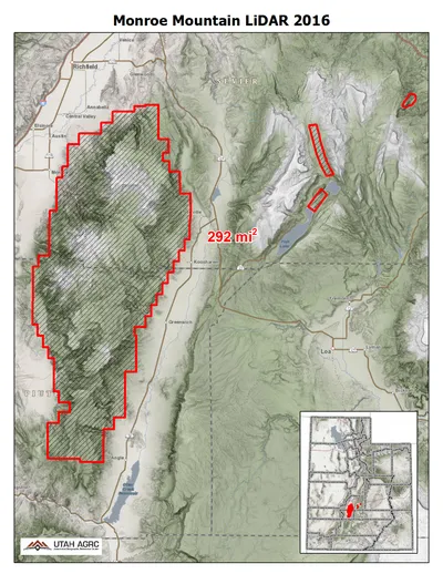 A map with project boundary